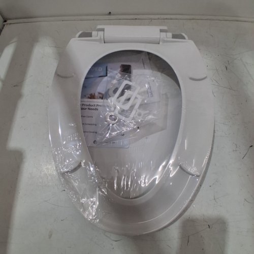 GARVEE ELONGATED TOILET SEAT COVER/LID - 18" - WHITE image 3