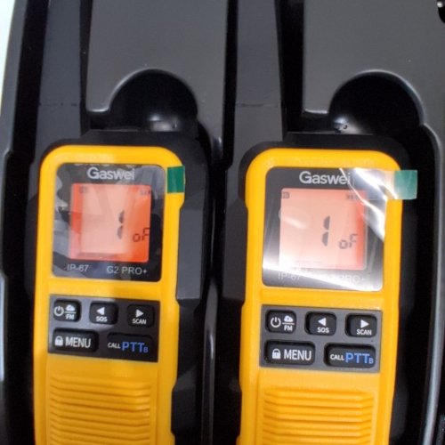 2PK GASWEI IP67 WATERPROOF FLOATING LONG RANGE TWO WAY RADIO - YELLOW/BLACK (MODEL: G2PRO) image 2