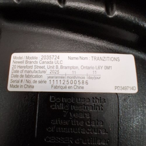 GRACO TRANZITIONS 3-IN-1 HARNESS BOOSTER SEAT - 22-100LBS - PROOF BLACK (MODEL: 2035724) image 7