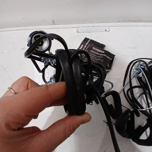 4PK VIVOSUN CLAMP LAMP LIGHT WITH DETACHABLE ALUMINUM REFLECTOR - BLACK (MODEL: GP-093) image 3