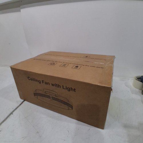 AIRWIT LOW PROFILE CEILING FAN WITH LIGHTS- 6 SPEEDS, APP AND REMOTE - WHITE image 2