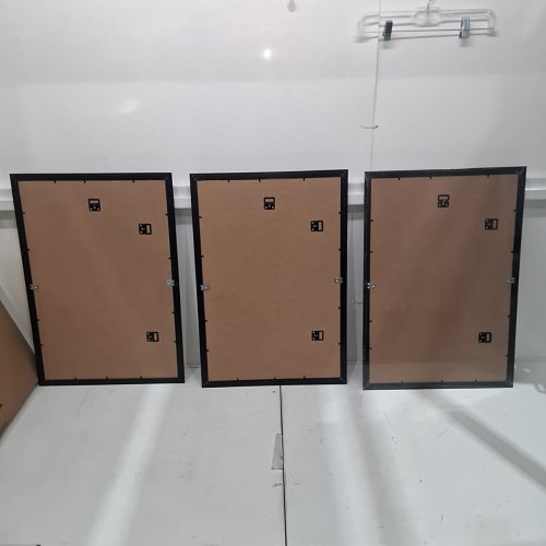 3PK HEART ART PLEXIGLASS PICTURE FRAME - 16" X 24" EACH - BLACK image 5