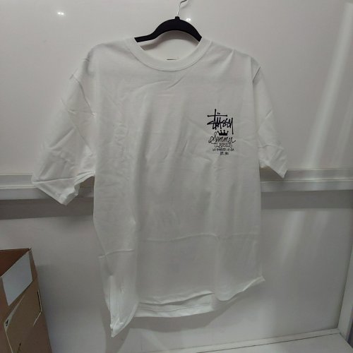 STUSSY SUMMER CLASSICS GRAPHIC SHORT SLEEVE T-SHIRT - MEDIUM - WHITE (STYLE: 1906197) image 2