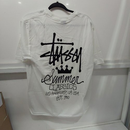 STUSSY SUMMER CLASSICS GRAPHIC SHORT SLEEVE T-SHIRT - MEDIUM - WHITE (STYLE: 1906197) image 4