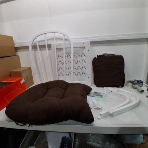 2PC LENNOX FURNITURE GLIDER ROCKER COMBO - BROWN image 2