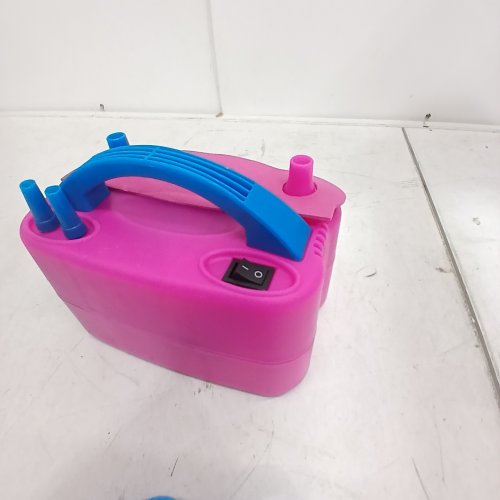 FLSEPAMB PORTABLE DUAL NOZZLES ELECTRIC BALLOON AIR PUMP - PINK - (MODEL:Q73005) image 2