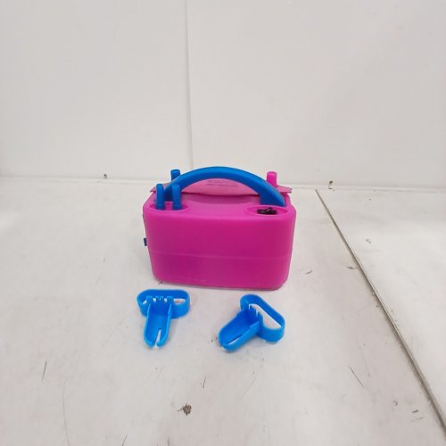 FLSEPAMB PORTABLE DUAL NOZZLES ELECTRIC BALLOON AIR PUMP - PINK - (MODEL:Q73005) image 3