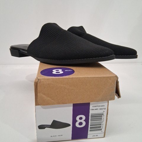 WOMEN’S STEVE MADDEN KNIT SLIDE - SIZE 6 - BLACK (MODEL: 1953732) image 2