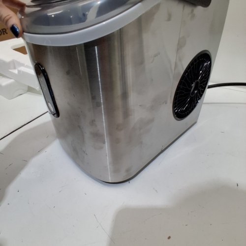 EUHOMY COUNTERTOP NUGGET ICE MAKER - MAKES 35LBS IN A DAY - STAINLESS STEEL (MODEL: IM002-N) image 4