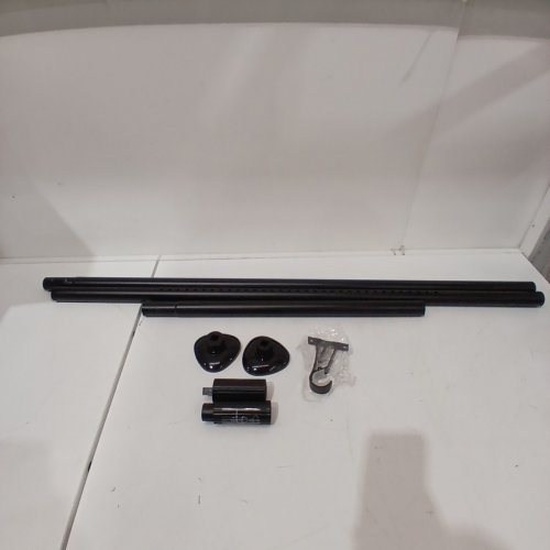 EXTRA LONG NO DRILLING TENSION CURTAIN ROD - 51" - 165" - BLACK image 2