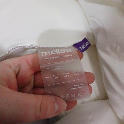 MELLOW CLASSIC MARSHMELLOW CLOUD COMFORTER BLANKET - QUEEN - WHITE image 4