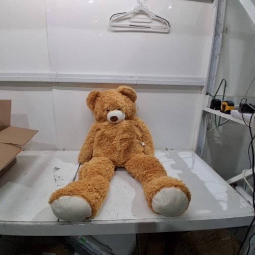 GIANT FLUFFY PLUSH TEDDY BEAR STUFFY - 39" - BROWN image 2