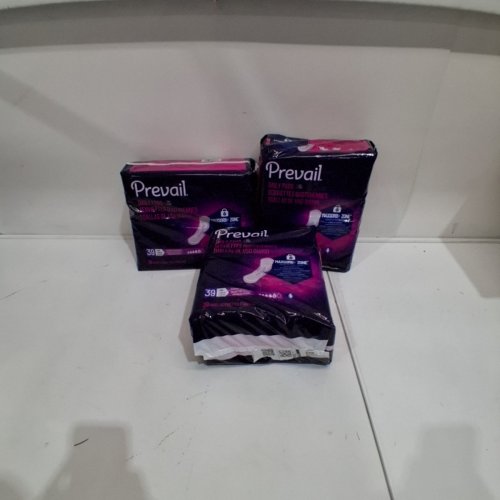 3(39PK) PREVAIL DAILY ABSORBENCY INCONTINENCE BLADDER CONTROL PADS, LONG MAXIUM ABSORBENCY image 2