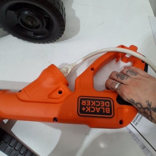 BLACK + DECKER COMPACT ELECTRIC MOWER, 12" ORANGE (MODEL: BESTA512) image 2