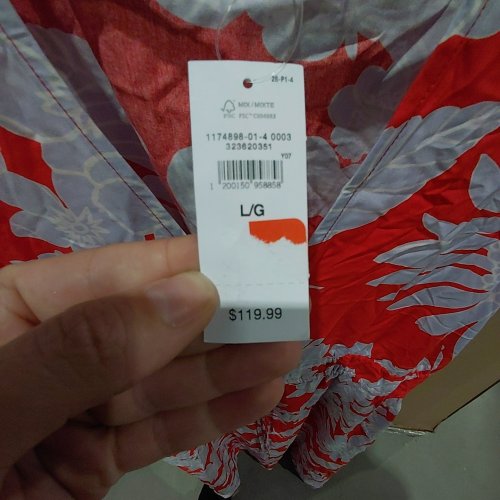 WOMEN'S GAP SLEEVELESS FLORAL TIE-FRONT MAXI DRESS - LARGE - RED / WHITE (ITEM: 1174898-01-4 0003) image 3