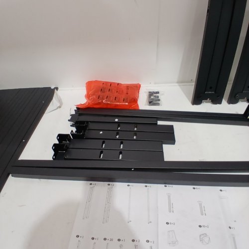 VASAGLE STEEL PLATFORM BED FRAME - FULL - 14" - BLACK (MODEL: URMB652BD02)) image 6
