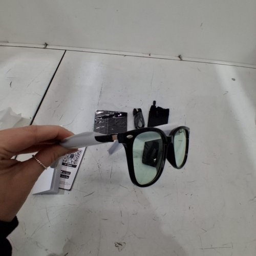 UNISEX ADULT BLUETOOTH COMPATIBLE SMART AUDIO GLASSES - 85 MAH X2 - BLACK - (M03) image 4