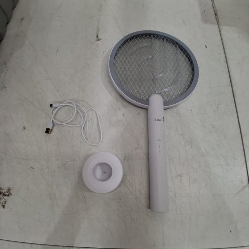 LIBA ELECTRIC FLY SWATTER RACKET RECHARGEABLE BUG ZAPPER - 4000V - WHITE image 3