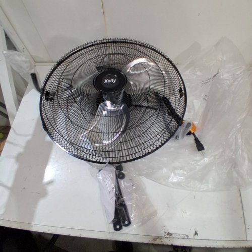 XCITY HIGH VELOCITY 3-SPEED ADJUSTABLE TILT HEAVY DUTY METAL FLOOR FAN - 20" - BLACK (MODEL: FANFLOOR20) image 4