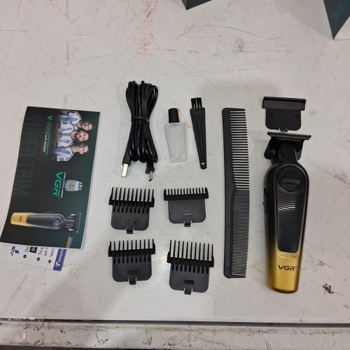 VGR PROFESSIONAL CORDLESS HAIR TRIMMER - 5V - GOLD AND BLACK (MODEL: V-996) image 3