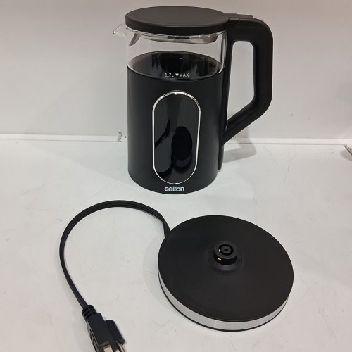 SALTON DIGITAL TOUCH ELECTRIC KETTLE - 1.7 L - BLACK/CLEAR (MODEL: GK2156) image 3