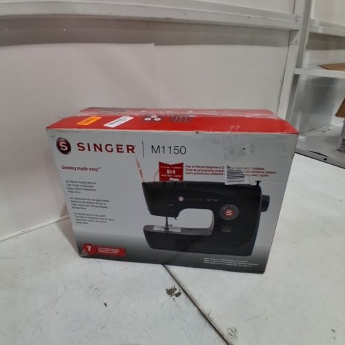 SINGER LIGHTWEIGHT & PORTABLE SEWING MACHINE WITH 45 STITCH APPLICATIONS - BLACK (MODEL: M1150) image 5