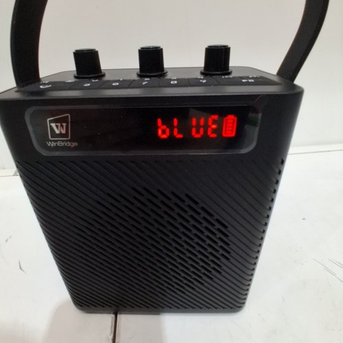 WINBRIDGE PORTABLE PA SYSTEM - 30W, 4000 MAH -5.1" X 6.3" X 3.5"- BLACK (MODEL: S93 PRO) image 2