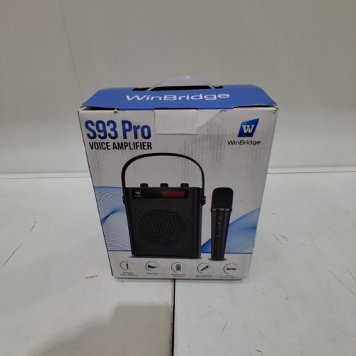 WINBRIDGE PORTABLE PA SYSTEM - 30W, 4000 MAH -5.1" X 6.3" X 3.5"- BLACK (MODEL: S93 PRO) image 5
