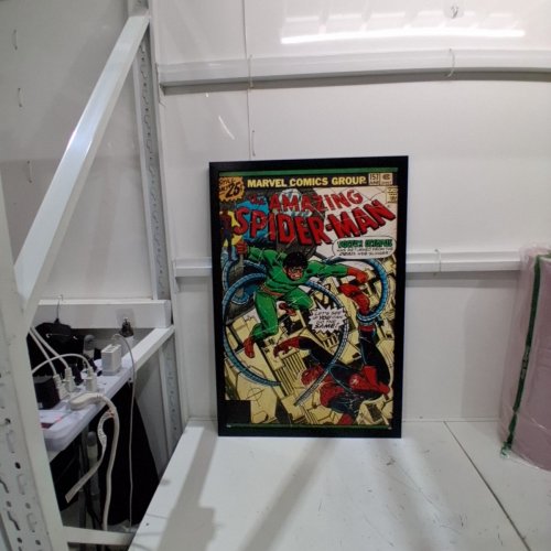 TRENDS INTERNATIONAL MARVEL SPIDER-MAN FRAMED COMIC BOOK COVER ART - MULTICOLOR image 2