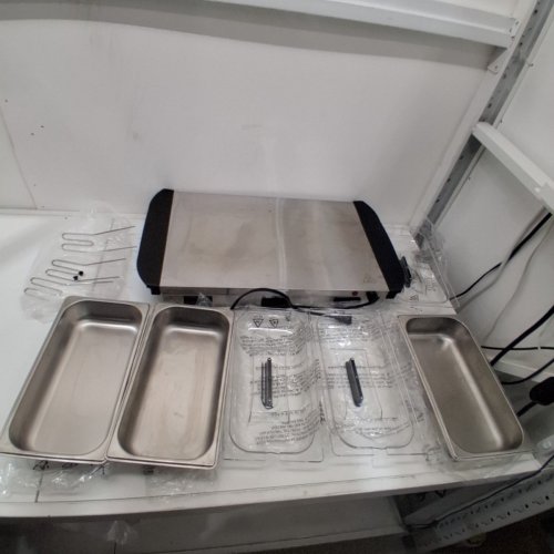 PROCTOR SILEX TRIPLE BUFFET SERVER & FOOD WARMER - 2.5 QUART - STAINLESS STEEL/BLACK (MODEL: 34300RG) image 3