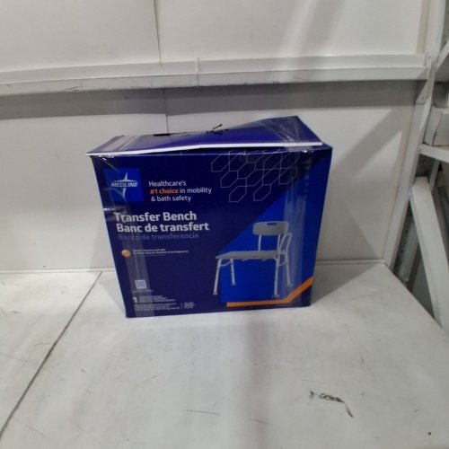 MEDLINE TRANSFER BENCH WITH BACK, KNOCKDOWN - GREY (MODEL: G3-100KBRX1) image 4