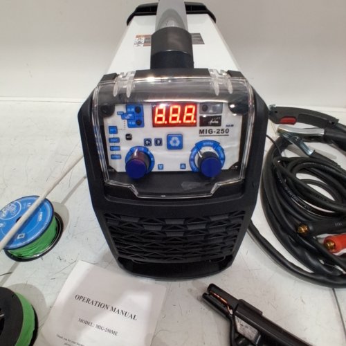 ANDELI 3-IN-1 WELDING MACHINE - 110 V/220 V - WHITE/BLACK/BLUE (MODEL: MIG-250ME) image 2