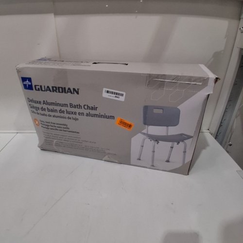 MEDLINE GUARDIAN DELUXE ALUMINUM BATH CHAIR - 400LBS CAP - GREY (MODEL: G2-101KRX1) image 3
