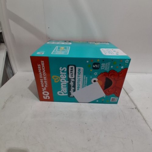138PK PAMPERS BABY DRY ULTRA DIAPERS - SIZE 2 - SESAME STREET image 2
