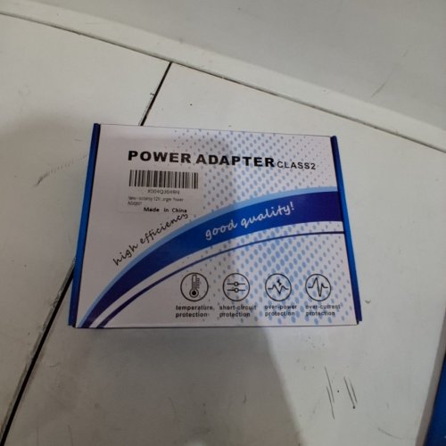 AC/DC POWER SUPPLY ADAPTER - 12V- BLACK image 2