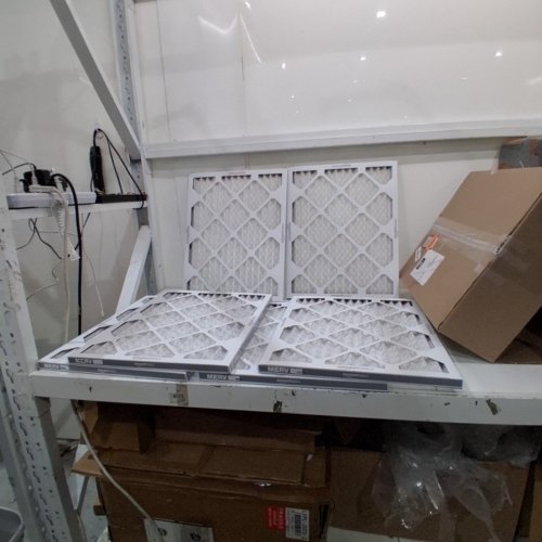 6PK AMAZON BASICS PLEATED AIR FILTERS - 16" X 20" X 1" - WHITE image 2
