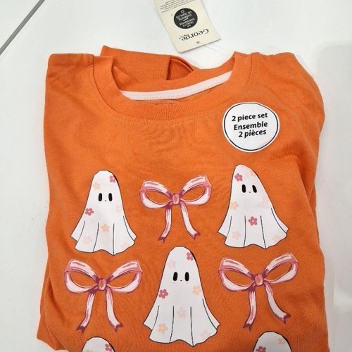2PC KID'S GEORGE LONG SLEEVE PAJAMA SET - MEDIUM (7-8) - ORANGE (STYLE: GRF50401G_HW) image 2