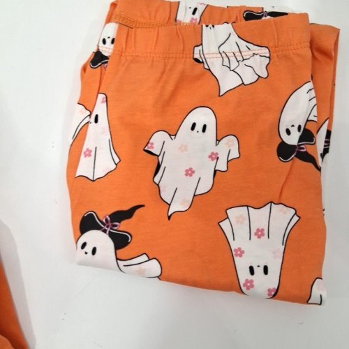 2PC KID'S GEORGE LONG SLEEVE PAJAMA SET - MEDIUM (7-8) - ORANGE (STYLE: GRF50401G_HW) image 3