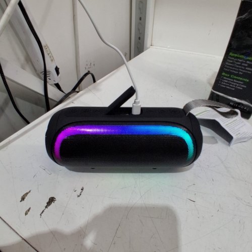 FBB STORMWAVE 3 PORTABLE WIRELESS BLUETOOTH 20W HIFI DEEP BASS SPEAKER WITH RGB LIGHT EFFECT - BLACK image 3