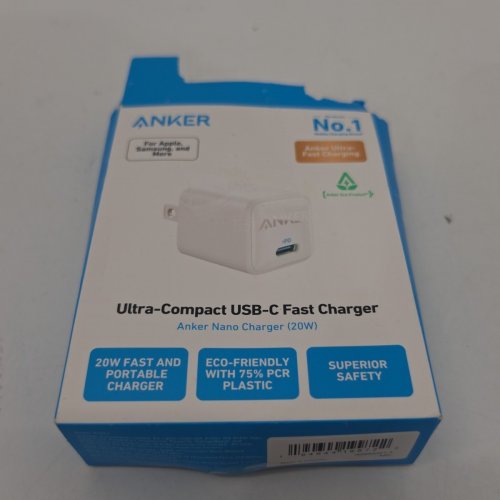 ANKER ULTRA-COMPACT USB-C FAST NANO CHARGER BLOCK - 20W - WHITE (MODEL: A2654) image 3