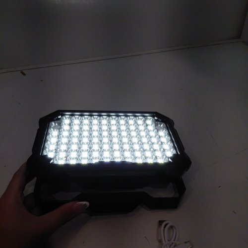 RECHARGEABLE LED WORK LIGHT - 10000LM - BLACK (MODEL:D3) image 2
