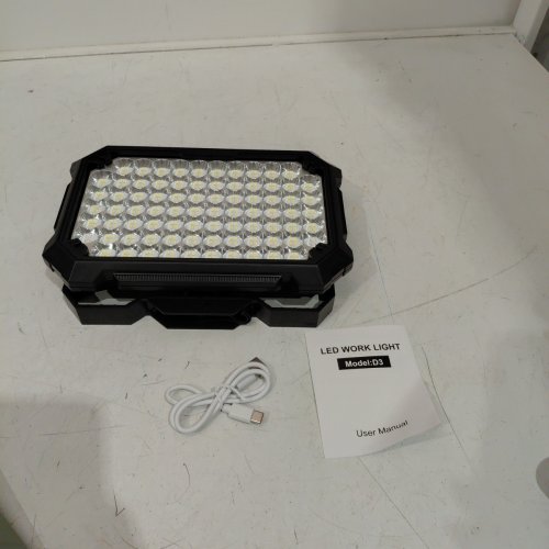 RECHARGEABLE LED WORK LIGHT - 10000LM - BLACK (MODEL:D3) image 3