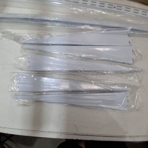 7PC ADJUSTABLE FLOATING STORAGE SHELF BRACKETS - WHITE image 4