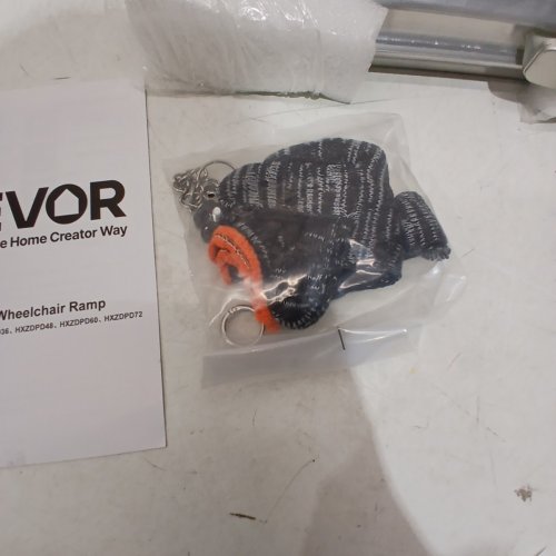 VEVOR PORTABLE WHEELCHAIR RAMP - 800 LBS MAX CAPACITY - SILVER (MODEL: HXZDPD24) image 4