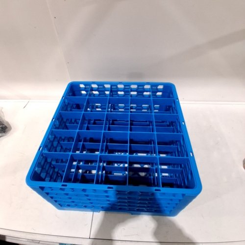 COMMERCIAL DISHWASHER RACK - BLUE - 19.88" X 19.88" X 4.00" image 3