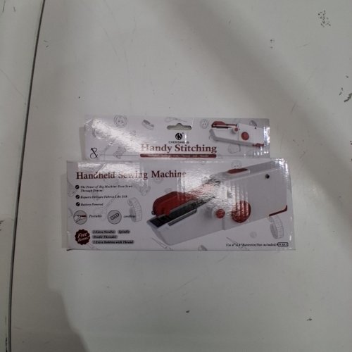GOLDEN SPIKE HANDY STITCHING PORTABLE HANDHELD SEWING MACHINE - RED/WHITE image 4
