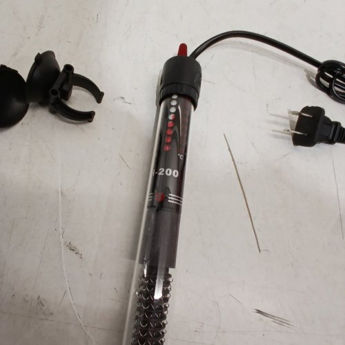 SEVEN MASTER GLASS AQUARIUM THERMOSTAT HEATER ROD WITH 2 SUCTION CUPS - 110 V - 300W - BLACK image 5
