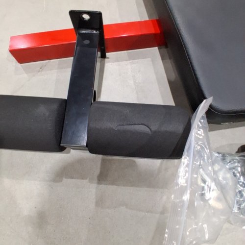 VEVOR NO CHAIR ROMAN CHAIR BACK EXTENSION HYPEREXTENSION BENCH - 250LBS CAP - BLACK/RED (MODEL:5016) image 3