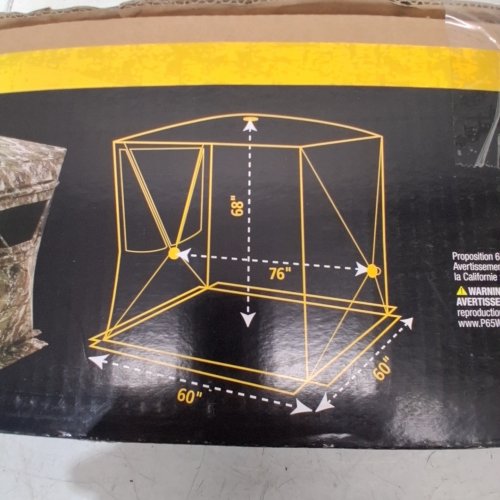 SPECIALIST HV180 OUTDOOR POP-UP GROUND BLIND - 60" X 60" X 68" - TRUE TIMBER STRATA image 7