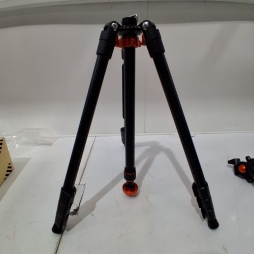K&F CONCEPT LIGHTWEIGHT ALUMINUM TRAVEL CAMERA TRIPOD - 64" - BLACK/ORANGE (MODEL: K234A0+BH-28L) image 5
